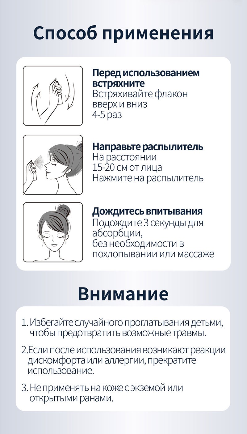 Омолаживающий пептидный спрей