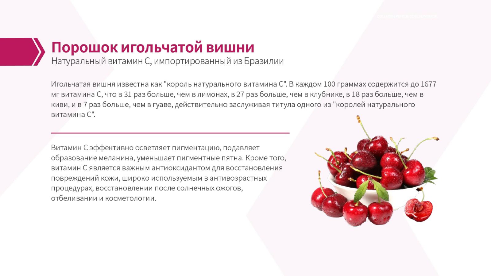 порошок игольчатой вишни